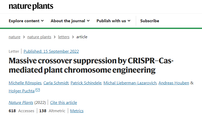 研究人員使用CRISPR/Cas分子剪刀來(lái)反轉(zhuǎn)染色體使編碼的性狀不受影響地遺傳下去 研究人員使用CRISPR/Cas分子剪刀來(lái)反轉(zhuǎn)染色體使編碼的性狀不受影響地遺傳下去