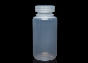250ml 旋蓋廣口塑料瓶<瓶身本色白+半透明蓋>